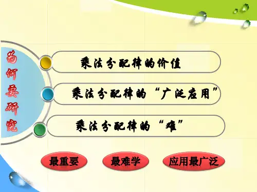 乘法分配律说课(获奖课件)