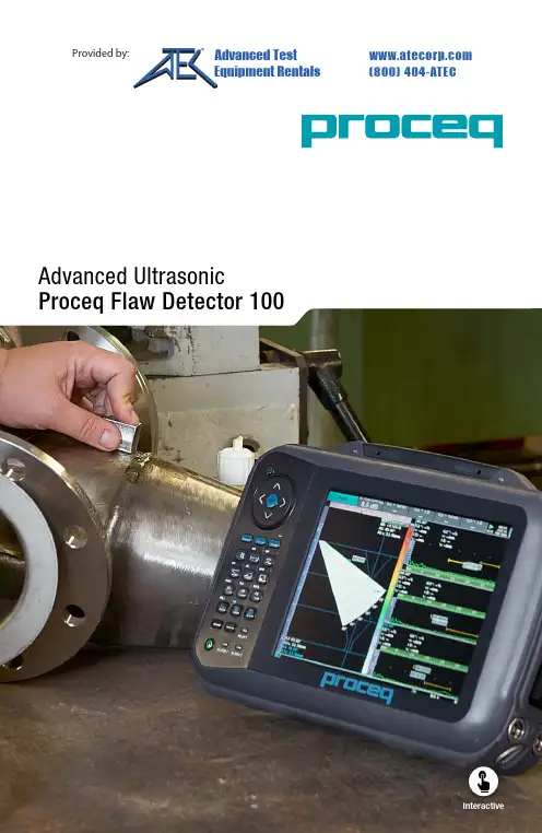 Proceq Flaw Detector 100 高级超声波检测器说明书