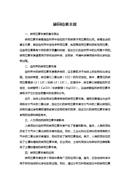 碳同位素丰度