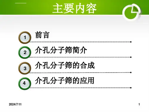 介孔分子筛催化剂解读ppt课件