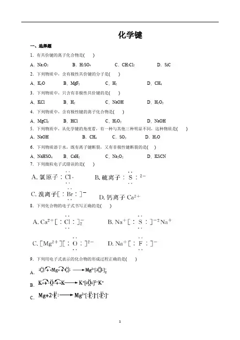 化学键(原卷版)