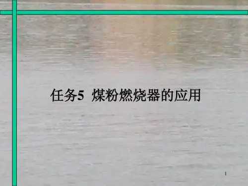 项目3任务5煤粉燃烧器的应用资料