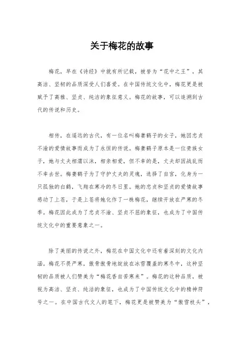 关于梅花的故事