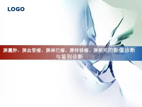 脾囊肿、脾血管瘤、脾淋巴瘤、脾转移瘤、脾梗死的影像诊断与鉴别诊断