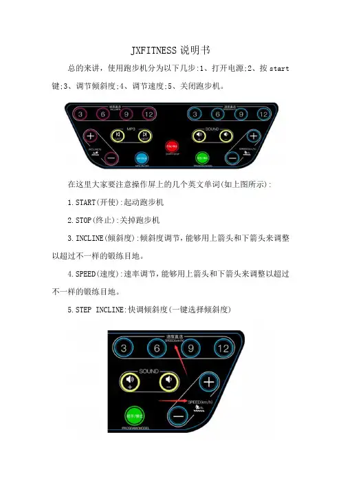JXFITNESS说明书