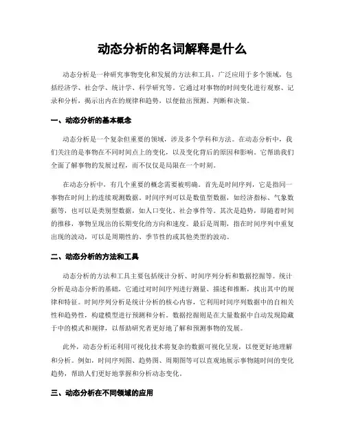动态分析的名词解释是什么