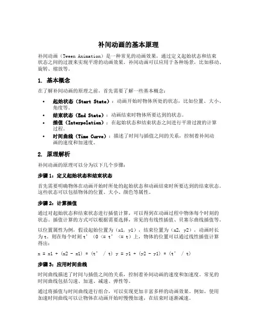 补间动画的原理