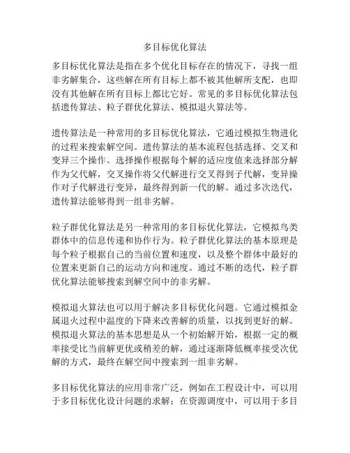 多目标优化算法