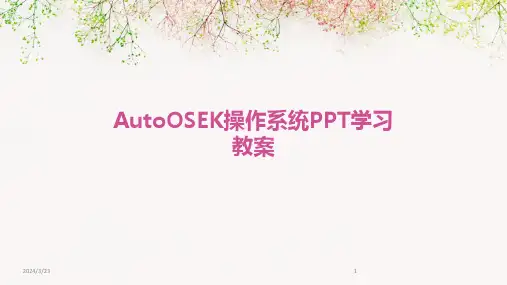 2024年度AutoOSEK操作系统PPT学习教案