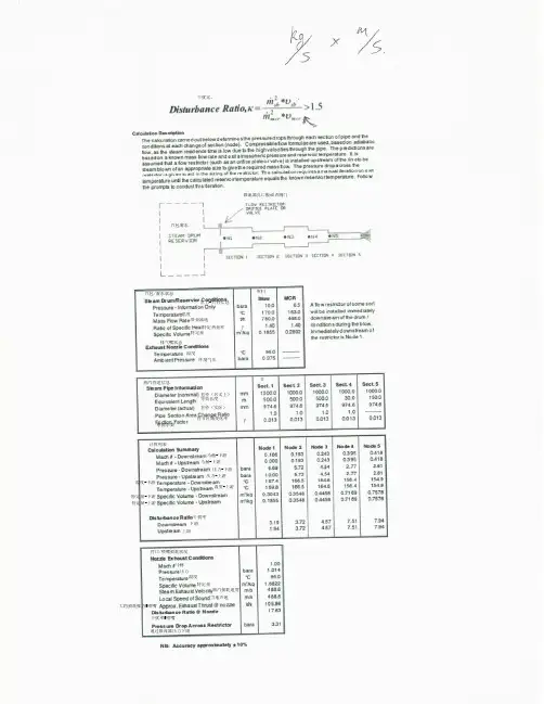 火力发电建设工程机组蒸汽吹管K值计算取值