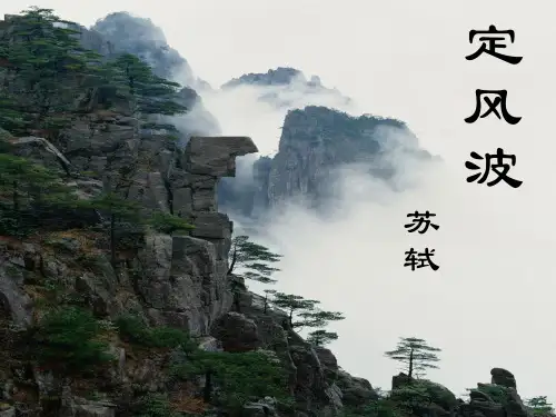 《定风波苏轼》省优质课一等奖