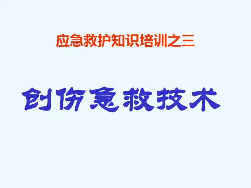 创伤急救技能培训