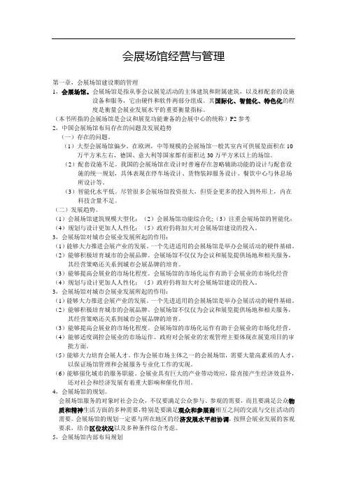 会展场馆经营与管理