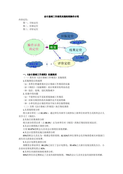 会计基础工作规范实施细则的操作运用