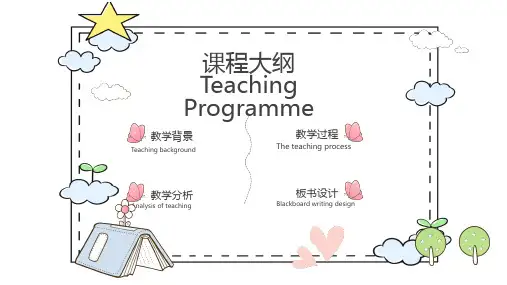 手绘卡通教育教学课件PPT模板(1)