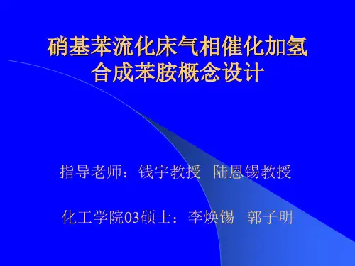 硝基苯流化床气相催化加氢