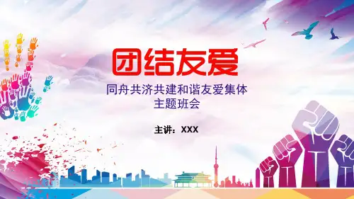 团结友爱共建和谐班级主题班会学习PPT课件