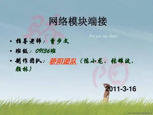网络模块端接-骄阳