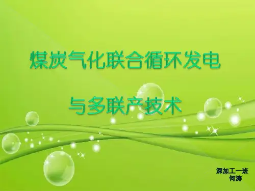 煤炭气化联合循环发电与多联产技术