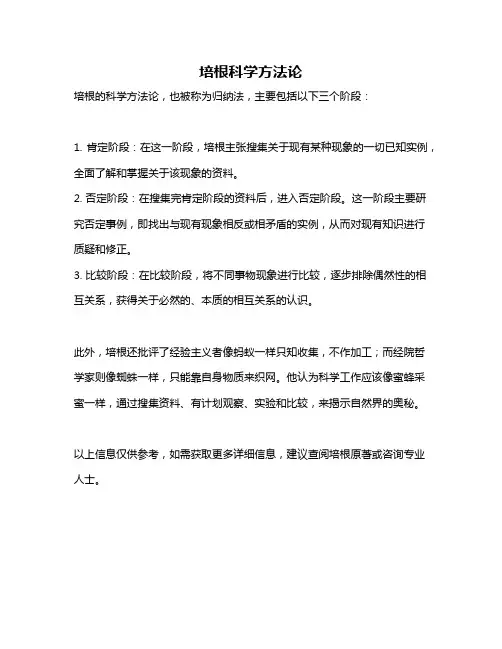 培根科学方法论