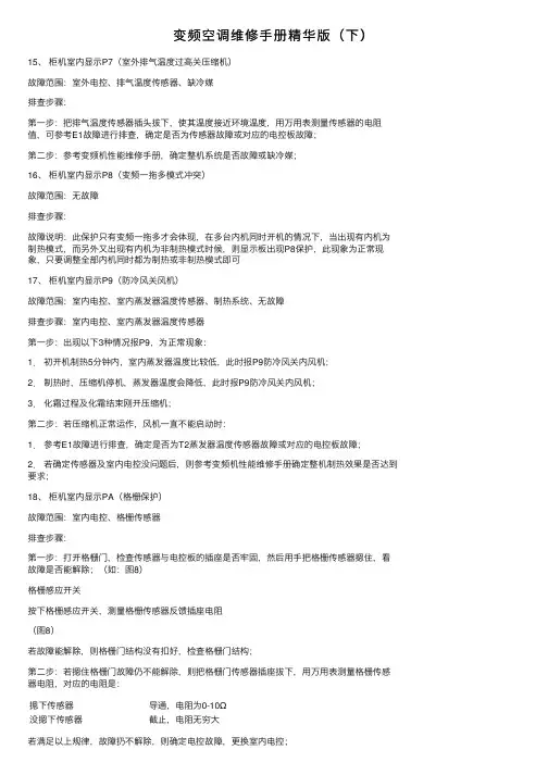 变频空调维修手册精华版（下）