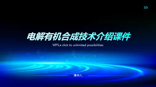 电解有机合成技术介绍课件