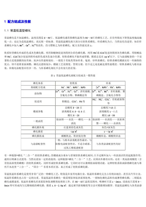 常温低温型磷化