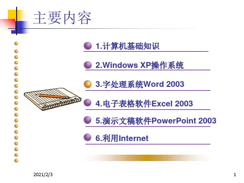 大学XP计算机基础第3章word精品PPT课件