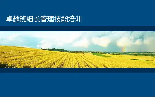 卓越班组长管理培训.pptx