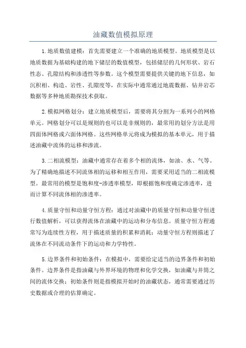 油藏数值模拟原理