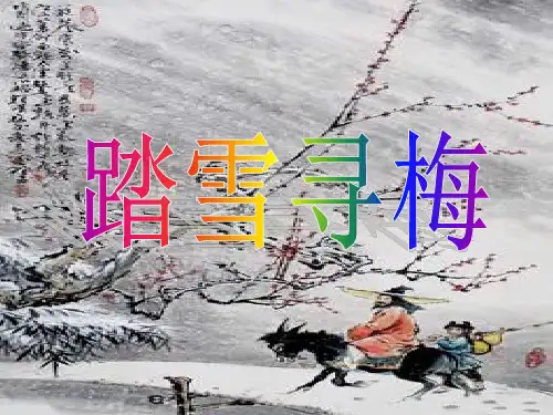 苏教小学音乐四上《8踏雪寻梅》PPT课件-(2)
