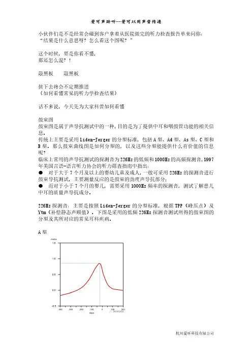 如何看懂常见的听力学检查结果 一 