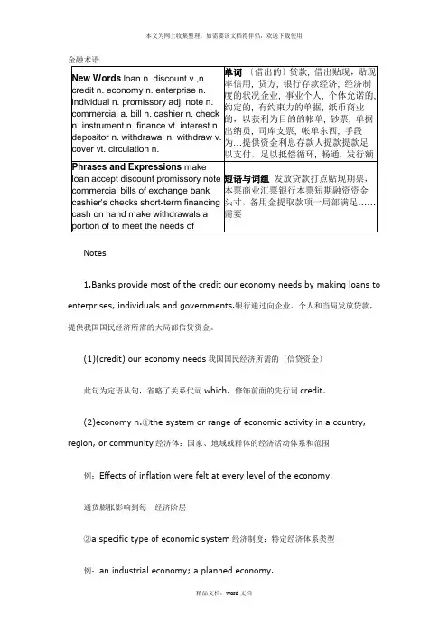 金融术语(2021整理)