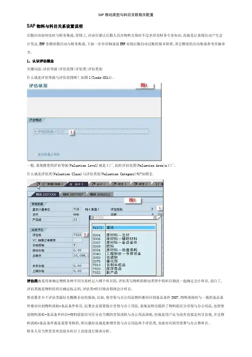 SAP移动类型与科目关联相关配置