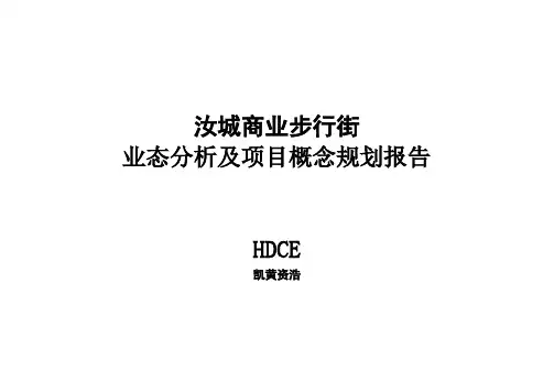 汝城商业步行街业态分析及项目概念规划报告