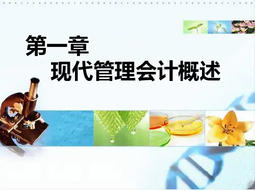 新编现代管理会计学(第二版)第1章现代管理会计概述