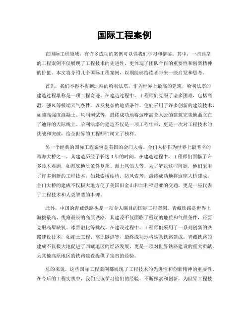 国际工程案例
