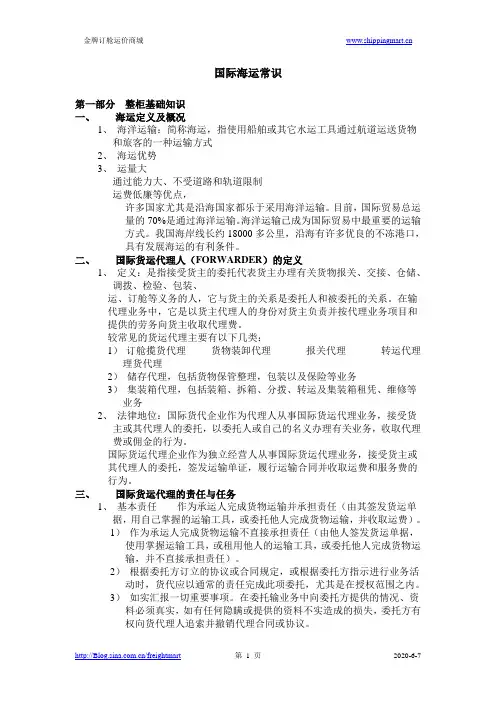 国际海运常识