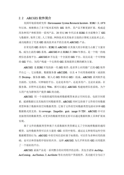 ArcGIS简介