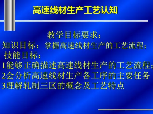 高速线材生产工艺认知