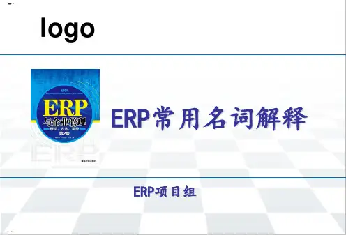 ERP常用名词解释(PPT160页)