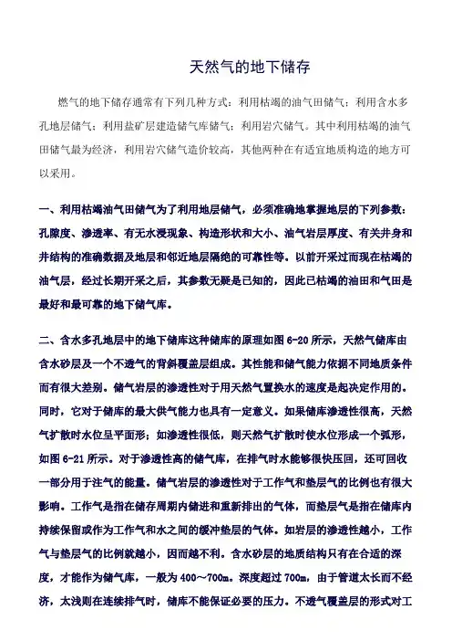 推荐-天然气的地下储存