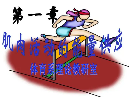 运动生理学课件《第一章：肌肉活动的能量供应》