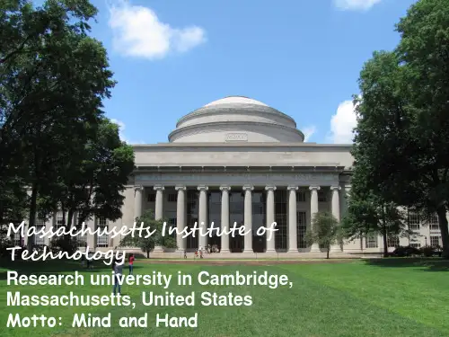 Massachusetts Institute of Technology(麻省理工学院)