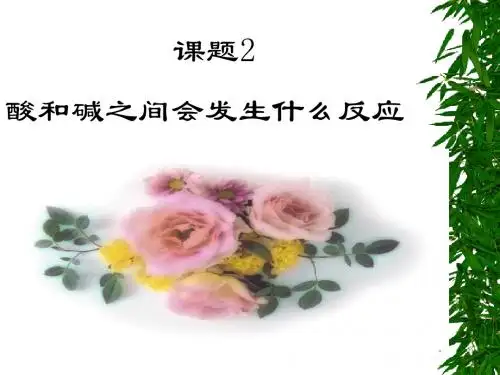 酸和碱之间会发生什么反应