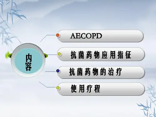 AECOPD慢性阻塞性肺病抗菌治疗