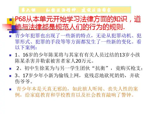 第六课_弘扬法治精神,建设法治国家_PPT