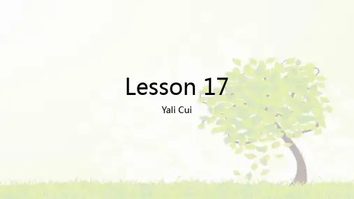 新概念英语第二册Lesson17课件