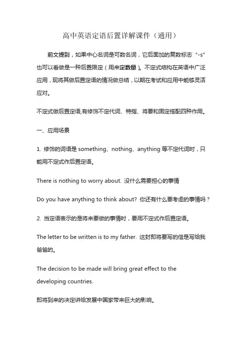 高中英语定语后置详解课件(通用)