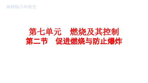 促进燃烧与防止爆炸ppt课件